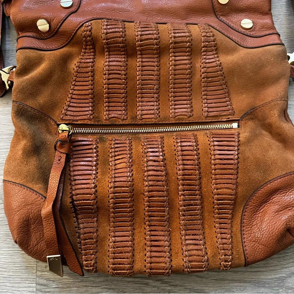 Foley + Corinna Buttery Soft Leather and Suede Shoulder Bag